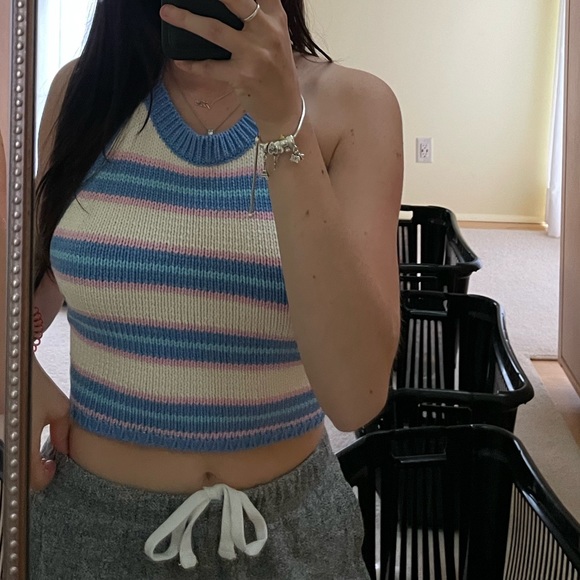 zara colourful tie top - Picture 2 of 4